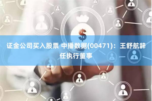 证金公司买入股票 中播数据(00471)：王舒航辞任执行董事