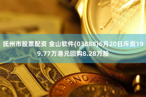 抚州市股票配资 金山软件(03888)6月20日斥资199.77万港元回购8.28万股